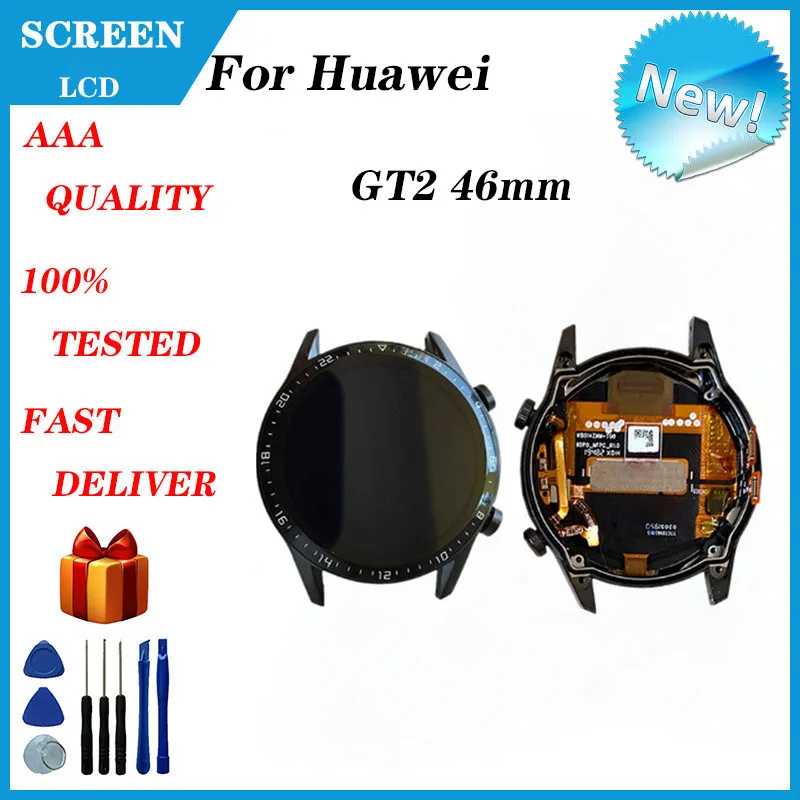 For Huawei Watch GT2 LTN-B19 46mm LCD  Screen Display Touch Panel Digitizer +Tools Replacement And Repair Parts