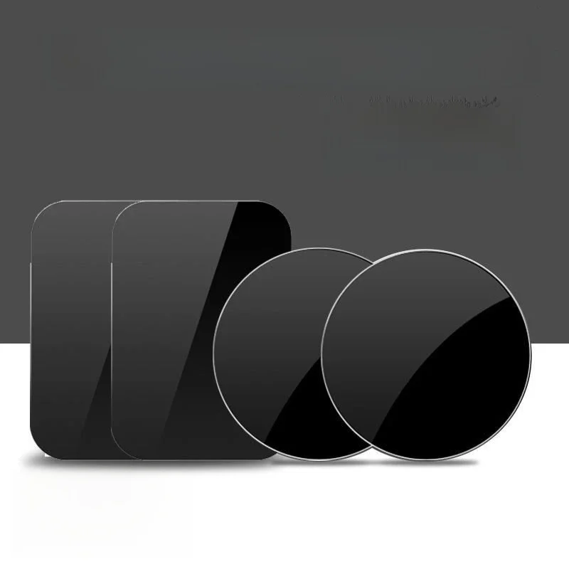 Plaque métallique Ultra fine pour support magnétique de téléphone de voiture, feuille de fer autocollante disque tablette bureau support de téléphone portable autocollants magnétiques