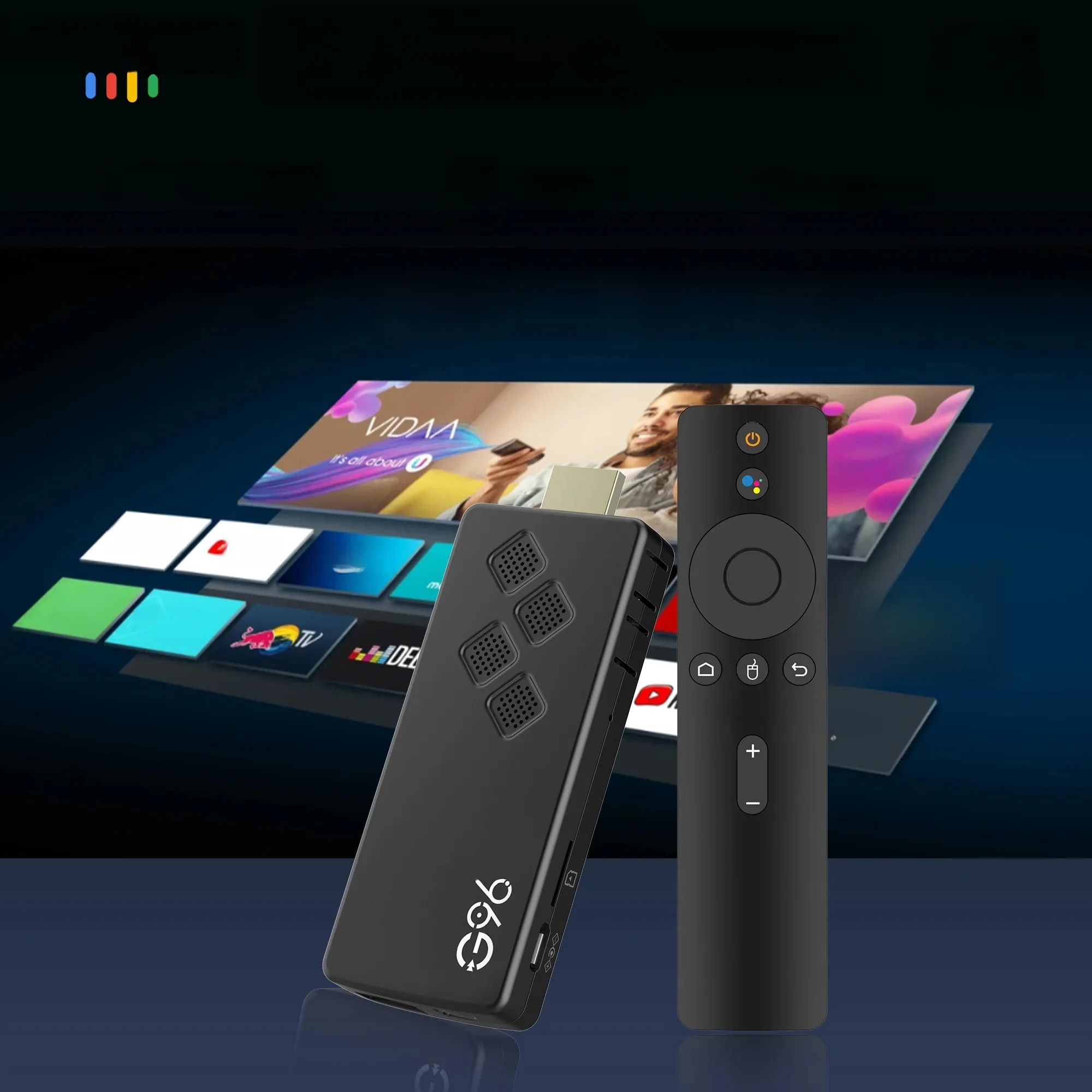 Mortal Android 14 4K 1080P HDMI Compatible ATV Mini TV Stick Q2 Wifi6 BT5.0 Allwinner H313 Google Voice Media Player Smart TV Box