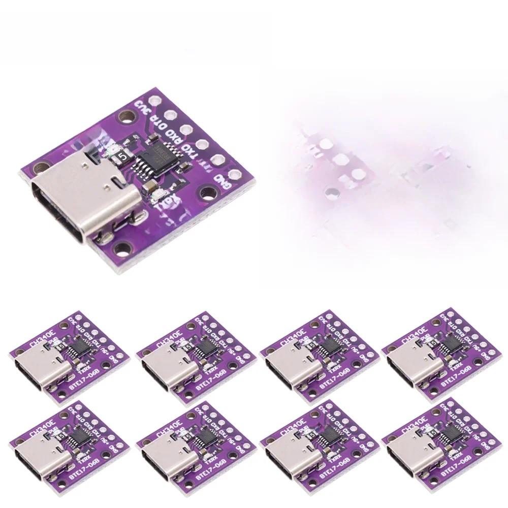 10 sztuk/partia CH340E MSOP10 konwerter szeregowy USB na TTL, alternatywny moduł CH340G 5 V/3.3 V interfejs TYPE-C dla Arduino Pro mini — zdjęcie produktu 7
