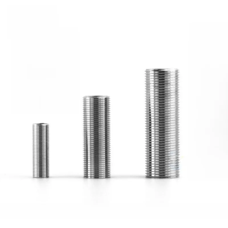 1/4 "3/8" 1/2 "3/4" 1 " -2" BSPP mâle 30 40 50-150mm 304 acier inoxydable filetage complet mamelon baril tétine raccord de tuyau réservoir d'eau