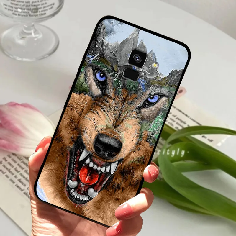 For Samsung Galaxy A8 2018 Case Cool Animals Soft Silicone TPU Phone Cover For Samsung Galaxy A8 Plus 2018 Back Cover Bumper