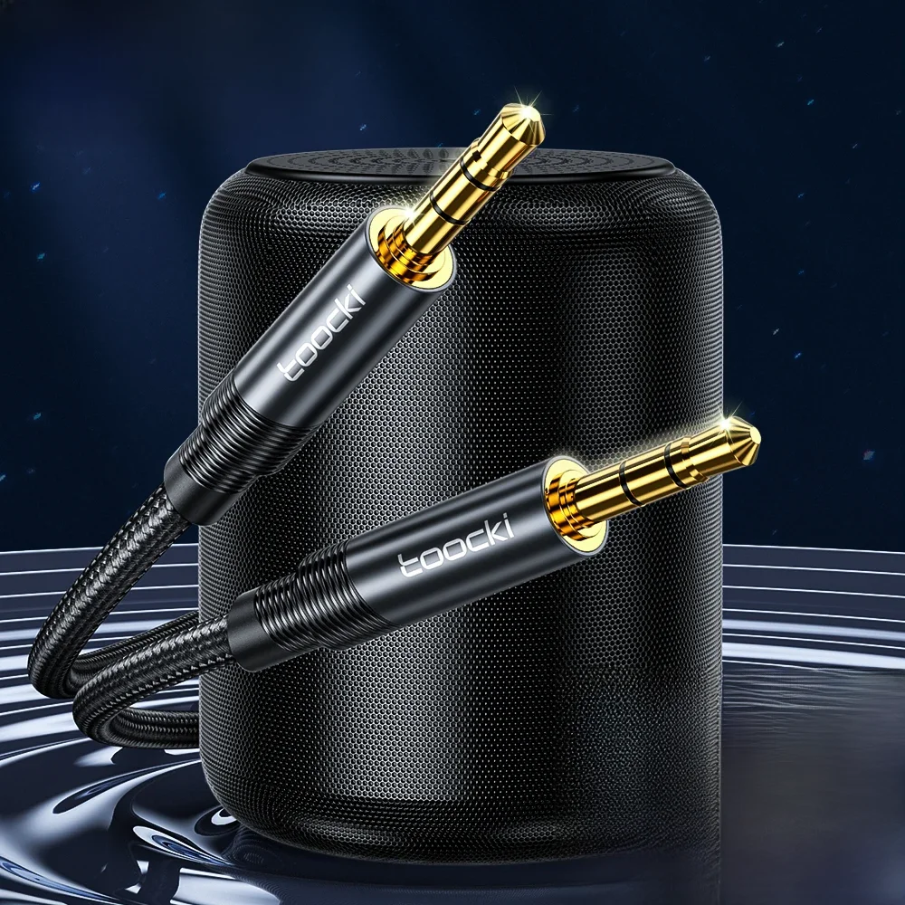 Toocki Audio Aux Cable 3.5mm Male to Male Jack Aux Cord For Car Headphone Audio Extension Speaker Wire For Samsung Xiaomi Laptop