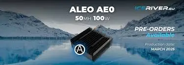 MG Deal Offer IceRiver ALEO AE0 Now! 🌟IceRiver AE0 💡 Hash: 50M 🔋 Power: 100W ☎️ Contact me