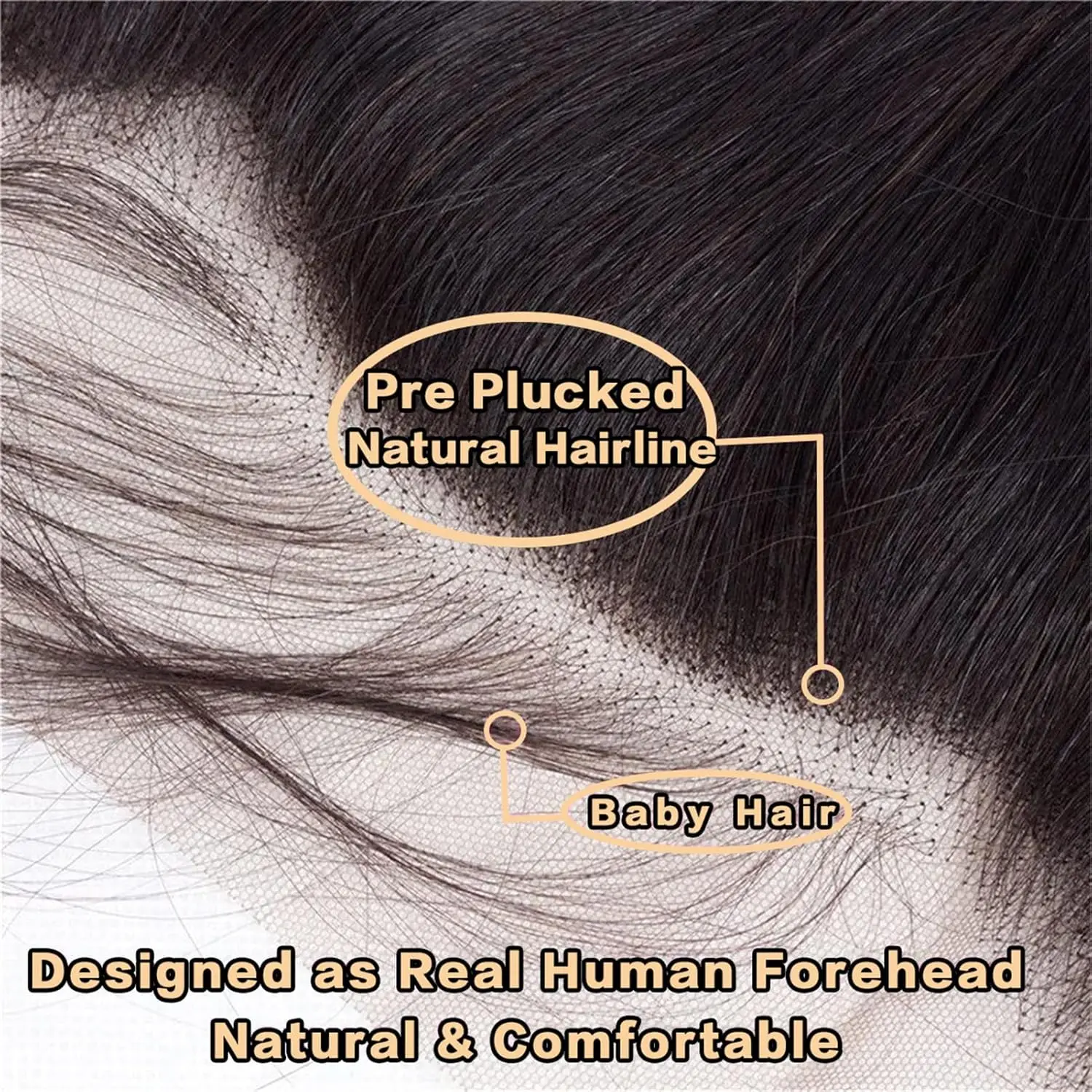 Renda frontal reta 13x4 renda frontal cabelo humano 150% densidade orelha a orelha renda frontal pré arrancada com cabelo do bebê cor natural