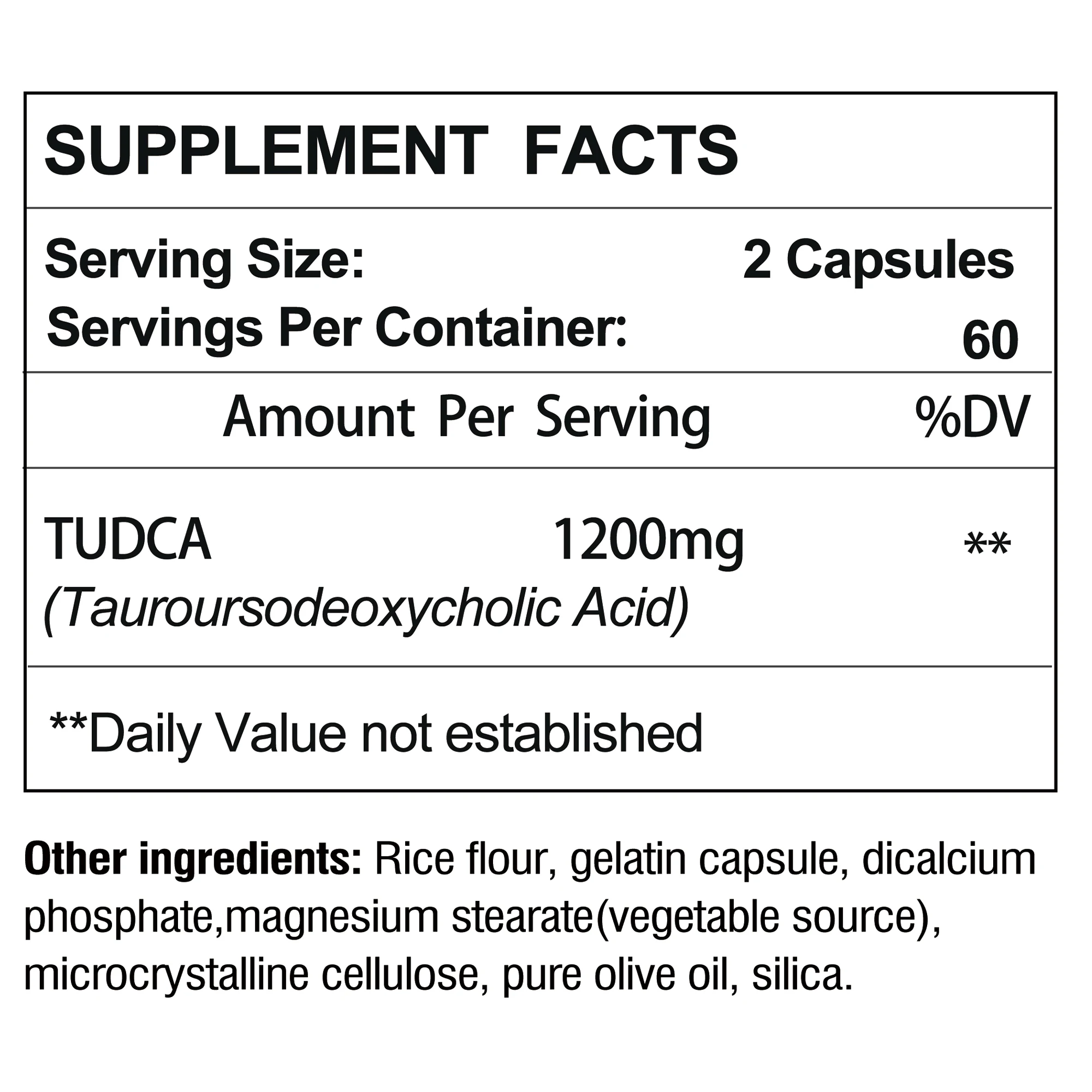 TUDCA-Advanced Liver Detox, Fórmula de Limpeza e Reparação, Melhorar a Imunidade, 120 Cápsulas, 1200mg