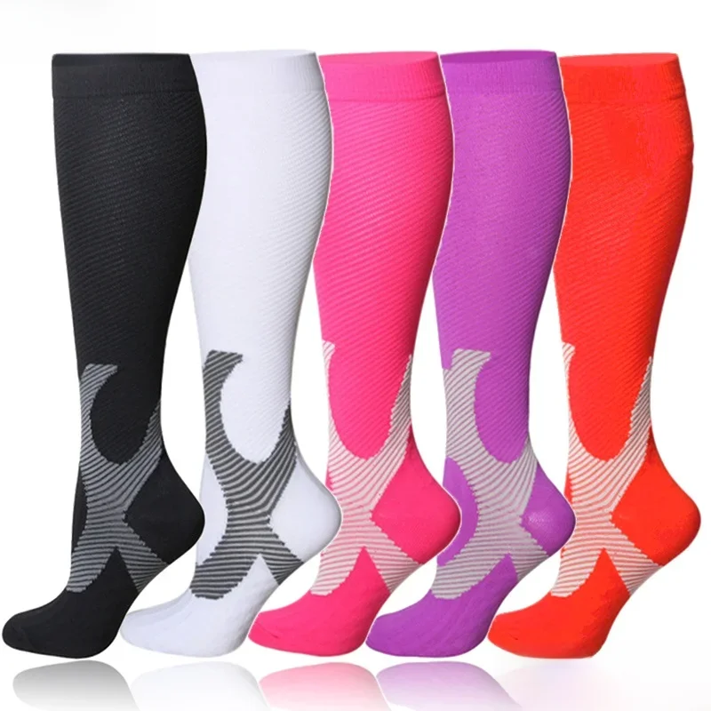 AliExpress Compression Socks Running Sport Stockings Men Women for Marathon Cycling Football Varicose Veins