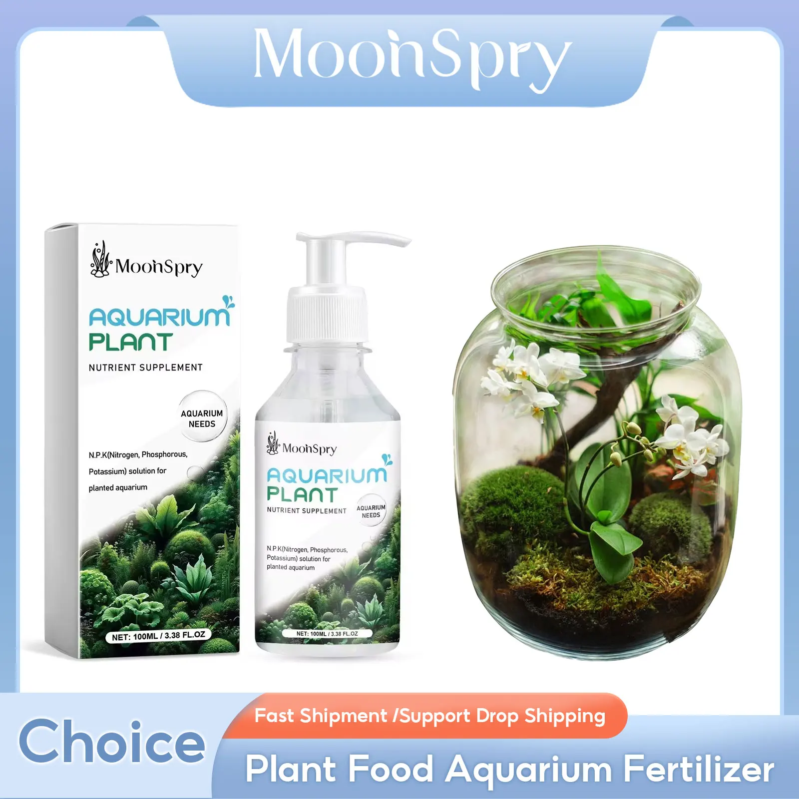 Plant Food Aquarium Fertilizer Aquatic Plant Nutritional Supplement Aquatic Plant Rooting Stimulator Hydroponic Nutrition Liquid