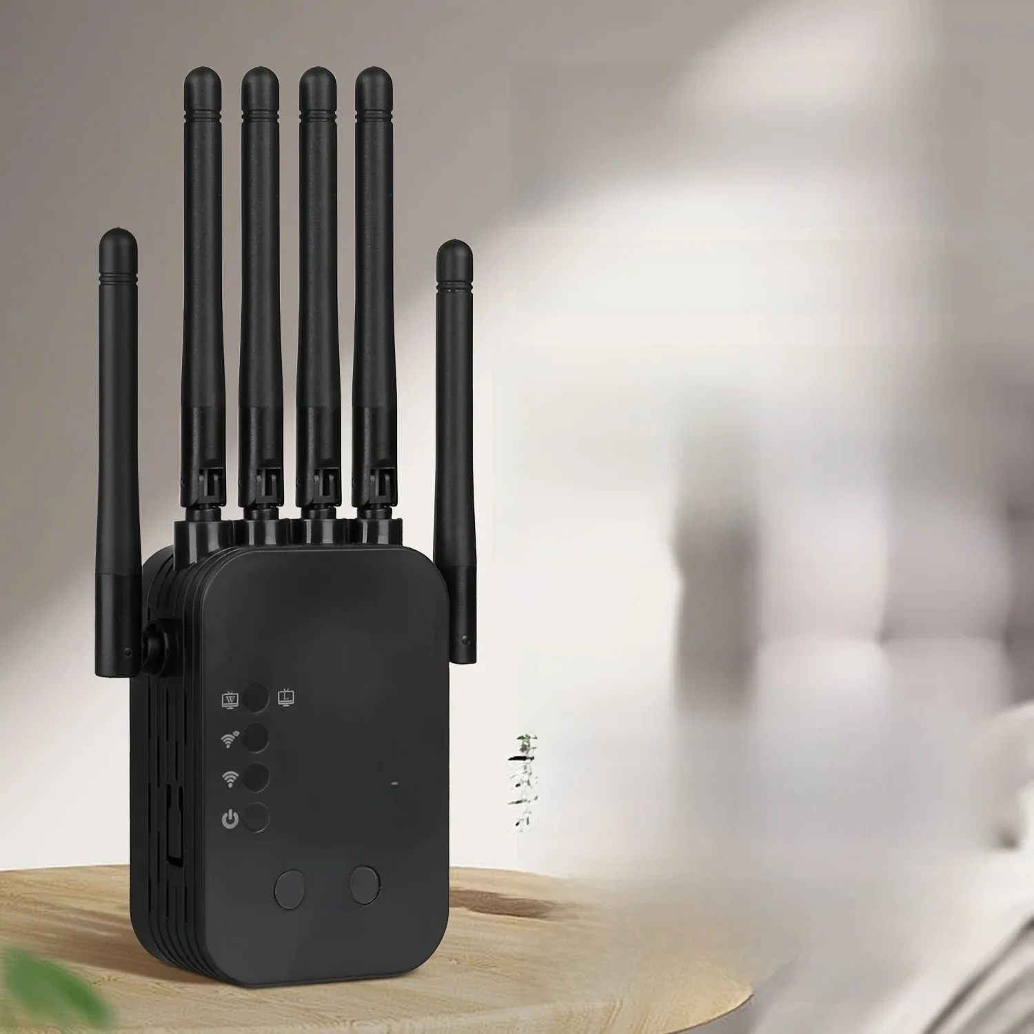 Ports Ethernet Gigabit double bande, extension WiFi 6, fonctionne avec n'importe quel routeur, compatibilité universelle, 6 antennes pour plus de 50 appareils
