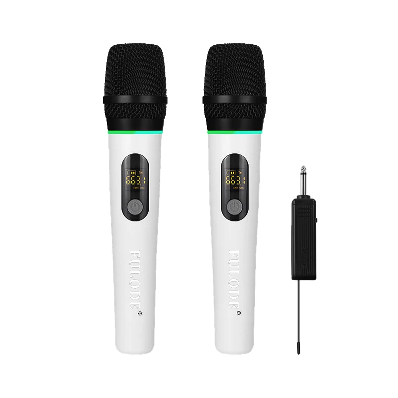 FULUODE microphone for videoke wireless microphone Professional Wireless Microphone UHF Handheld Rechargeable Dynamic