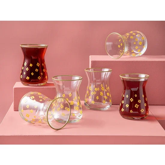 

English Home Fiore Glass 6 Pieces Tea Glass 130 ml
