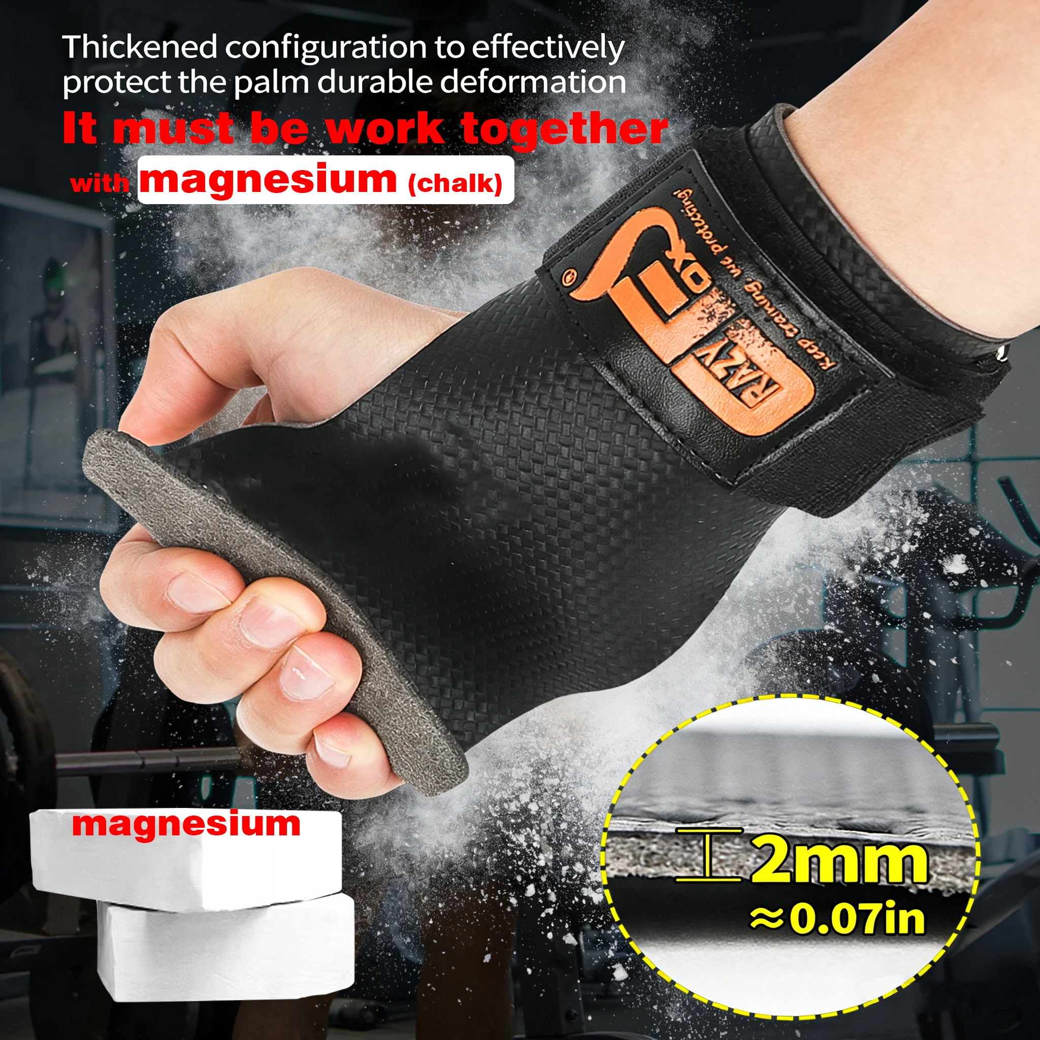 S/M/L/XL Weightlifting Grip Lifting Glove Guantes Crossfit Guantes Para Entrenar Gym Luva Musculação Masculino Calleras