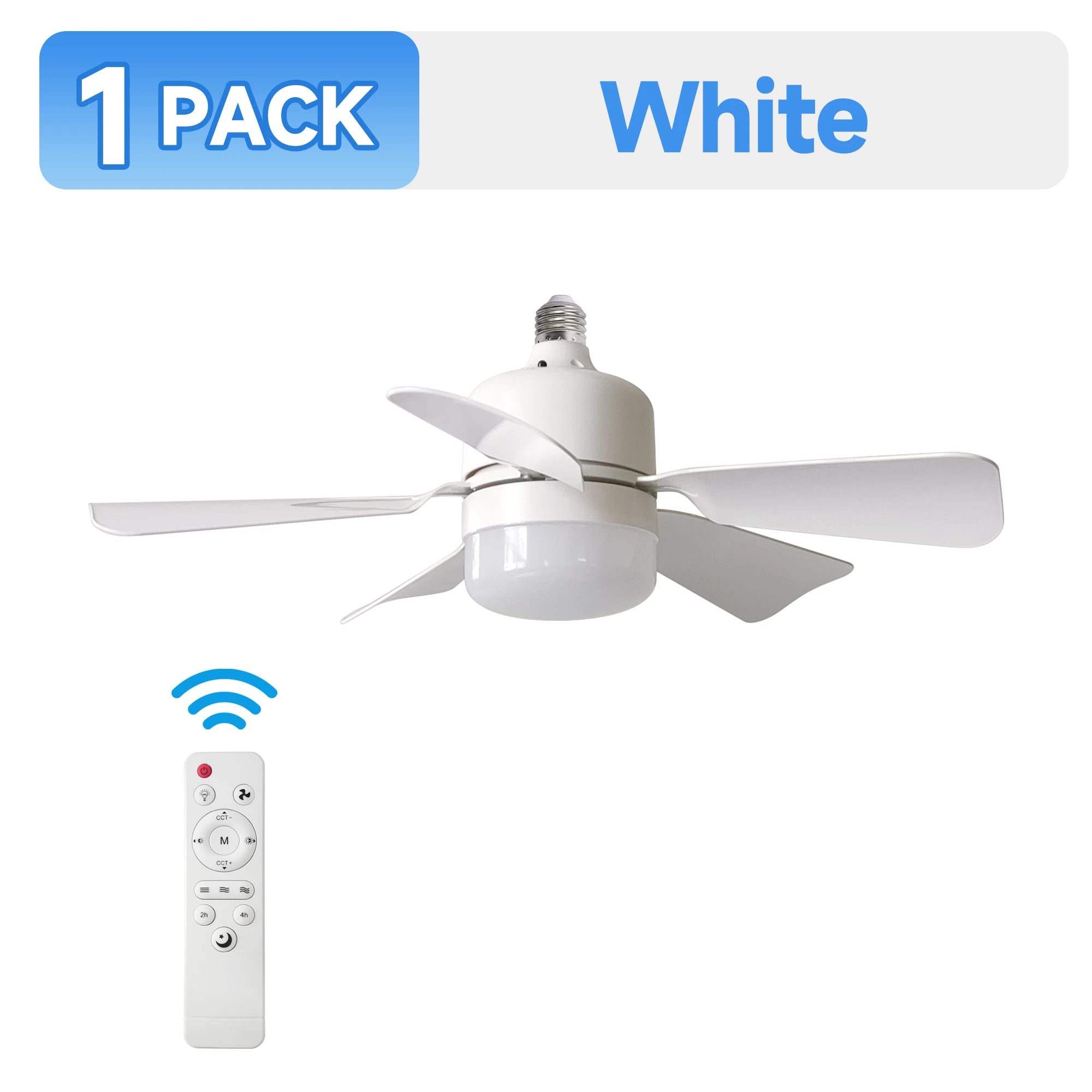 Lámpara de Techo con Ventilador de 30W E27 con Control Remoto y Diseño Floral, Regulable, Ideal para Sala de Estar, Estudio, Uso Doméstico, Bajo Nivel de Ruido