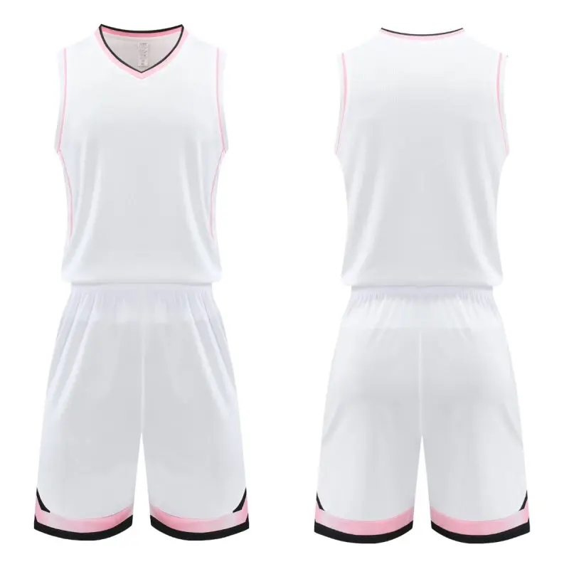 Basketball Set Sports Kit Professional Uniform Training Vest And Shorts Men And Kids Game Team Breathable Basketball Clothing