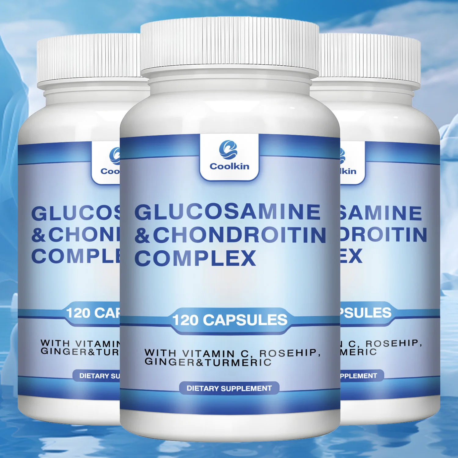 Glucosamine & Chondroitin Complex - Joint Support Supplements for Cartilage and Joint Health and Flexibility - 120 Capsules