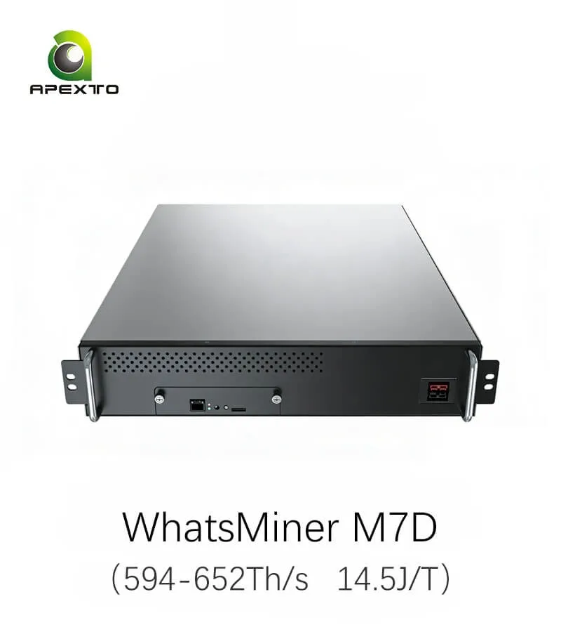 MicroBT WhatsMiner M7DS 680Th 13.5J/T SHA-256 Algorithm Crypto Mining Bitcoin Asic Miner WhatsMiner M7DS M7D M6DS M6DS++