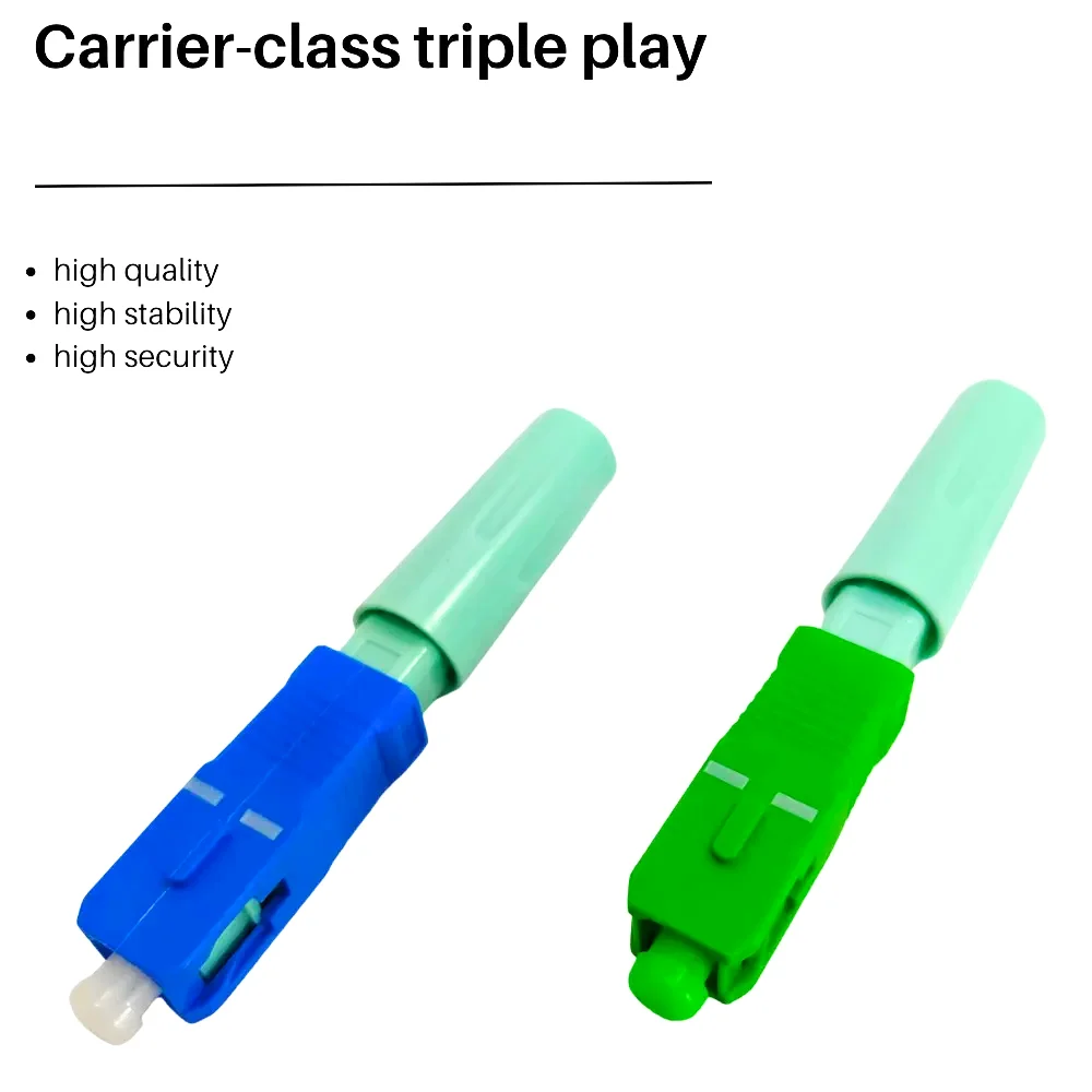 High Quality SC APC UPC SM Single-Mode Optical Connector FTTH Tool Cold Connector Tool  Upc Fiber Optic Fast Connector