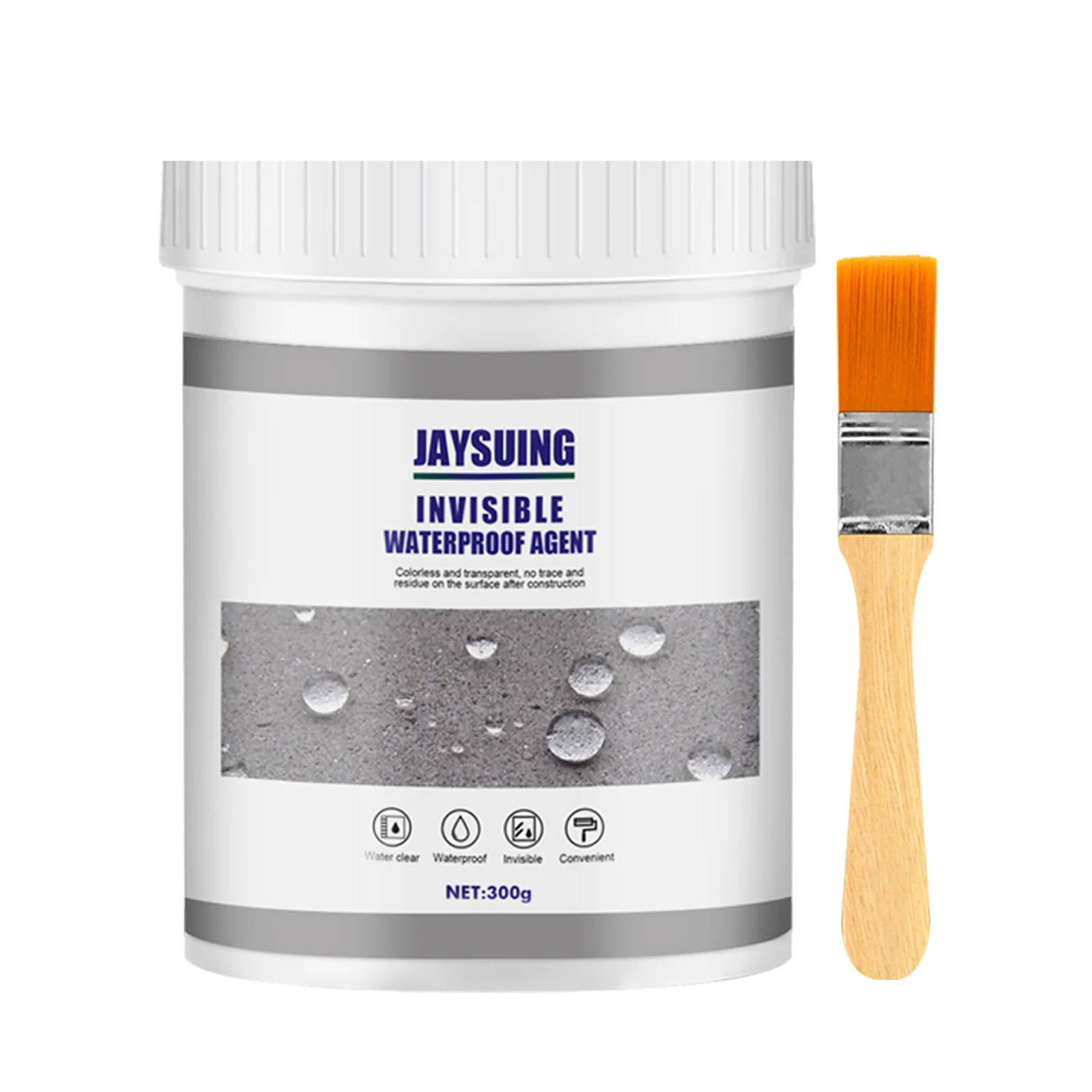 Jaysuing Long lasting Waterproof Sealant Agent Leak-Trapping Repair Perfect Coverage Strong Leak Proof Coating Invisible Glue