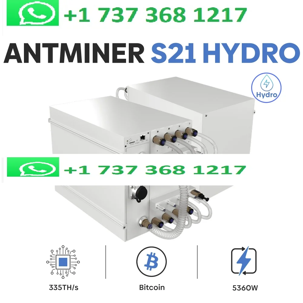 BUY 4 AND GET 2 FREE NEW Bitmain Antminer S21 Hyd Bitcoin Miner 335TH/s