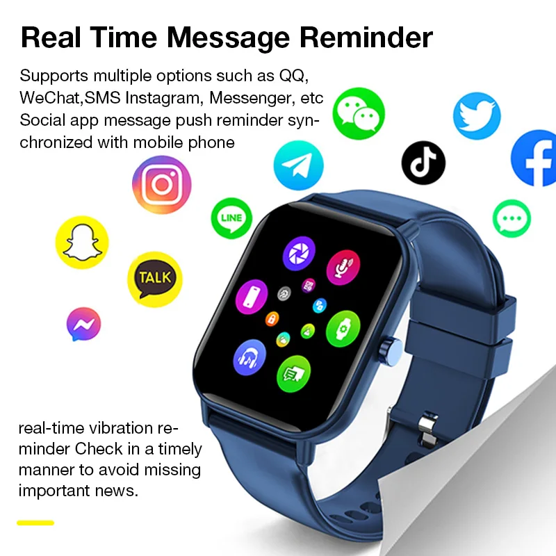 KHwatch GTS Man Watches 1.83"Large Screen Bluetooth Call Message Reminder  IP67 Sports Waterproof Watches For Boy Teen Man Kids