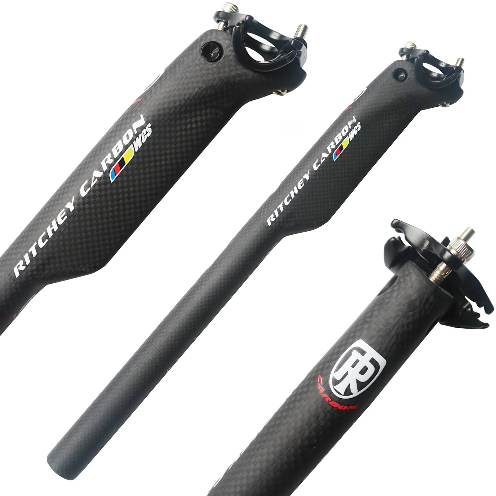 AliExpress 2024  High Strength Carbon Fiber Seatpost After Seat the Road Bicycle Seatpost Seat Tube Rod Carbon