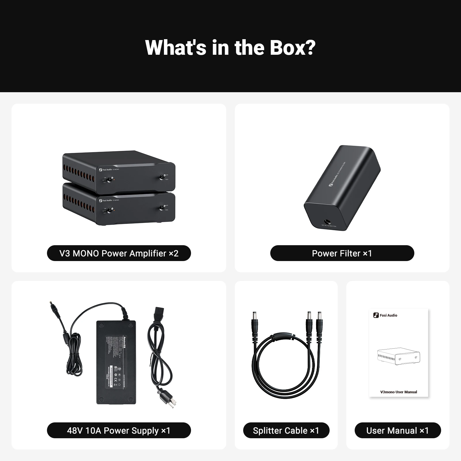 Fosi Audio V3 Mono 240W Sound Verstärker TPA3255 PFFB Technologie Mini Audio Amp Für Subwoofer Lautsprecher