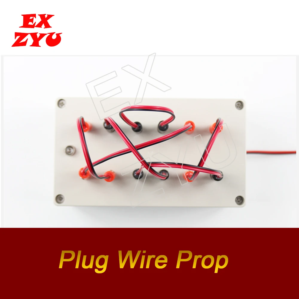 Escape Room Prop Plug Wire Prop Real Life Escape Room Game Insert All Wires in Correct Holes to Unlock EX ZYU