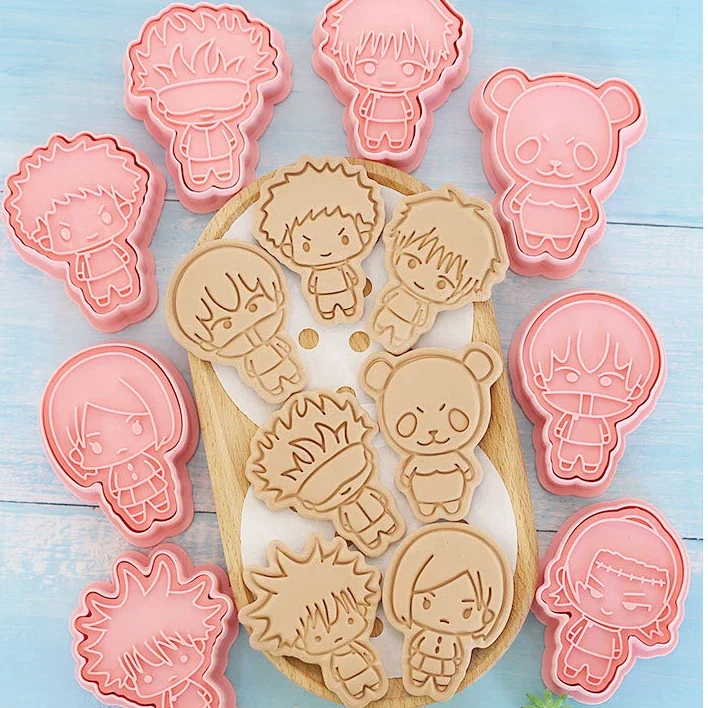 8 teile/satz Jujutsu Kaisen Gojo Satoru Aus stecher Anime Figur Köpfe Form zum Backen Kekse Kawaii