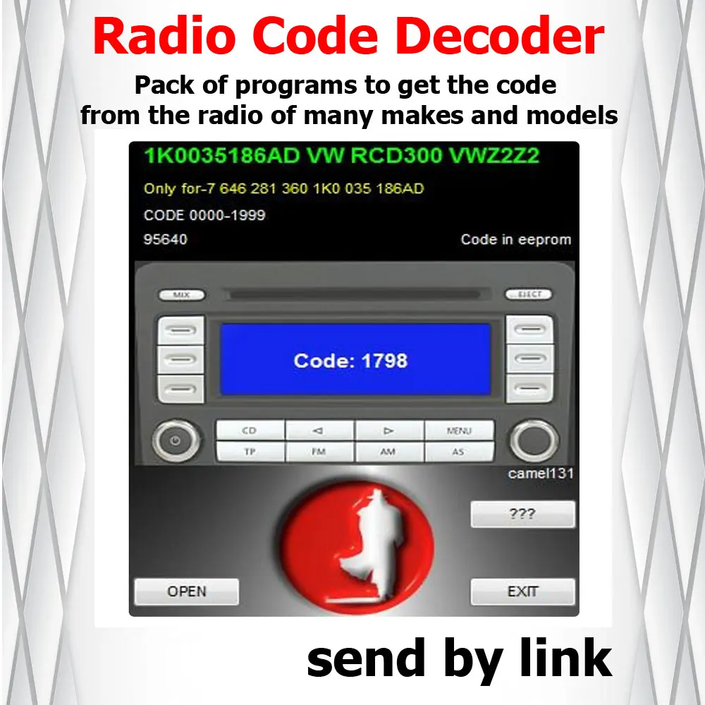 Radio Code Decoder for cars get the code from the radio of many makes and models read the eeprom decode car radio