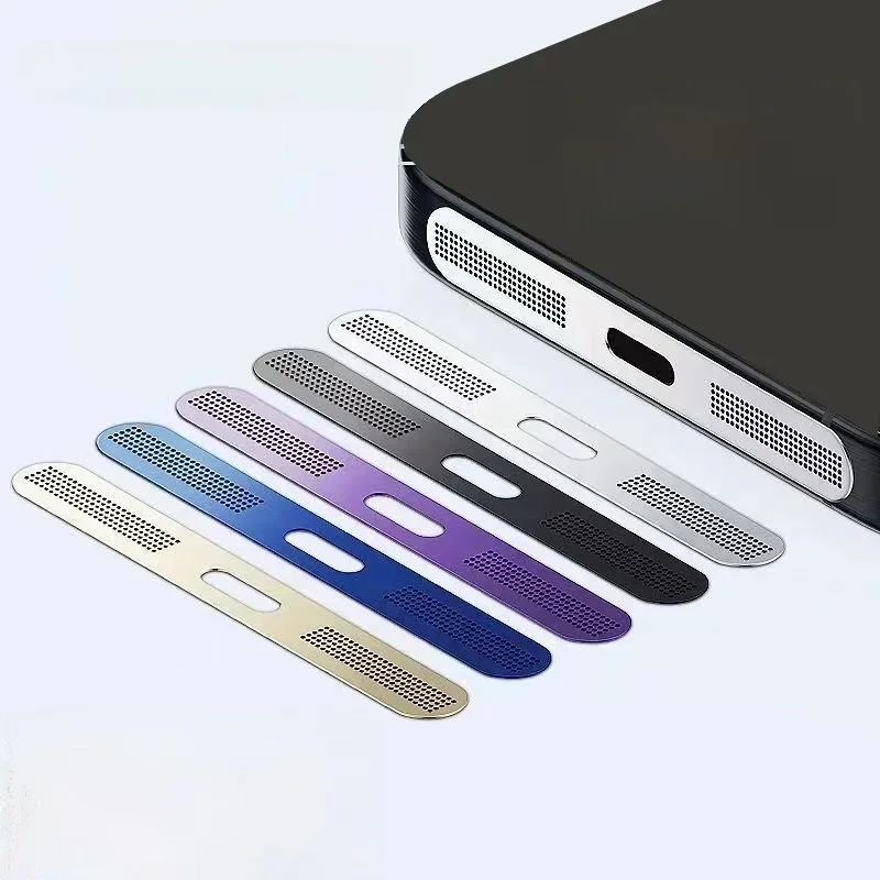 Metalowa siatka przeciwpyłowa do iPhone'a 12 13 14 15 16 Pro Max Głośnik Siatka przeciwpyłowa Port ładowania Ochrona przed zarysowaniami Akcesoria pyłoszczelne — zdjęcie 2