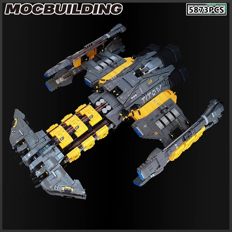 Battlecruiser MOC 빌딩 블록 영화 구축함 프리게이트 DIY 브릭 모델, 스타파이터 조립 키트 장난감, 생일 컬렉션 선물