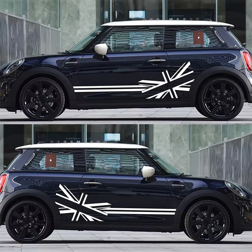 For Mini Cooper Car Latte Art R56 R50 F60 F55 F56 F54 Meter Flag Car Side stickers
