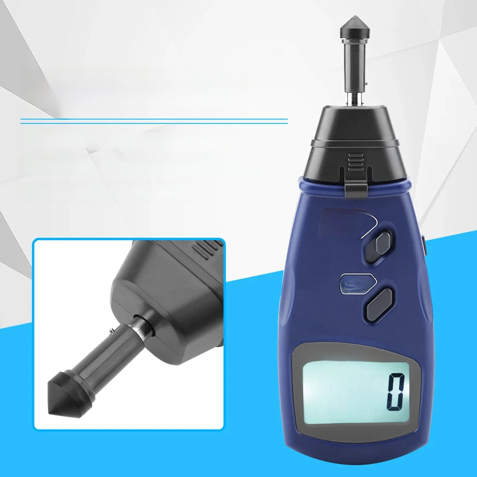 Tachymètre numérique à contact laser, jauge de tr/min, écran LCD de haute précision, compteur de révolution