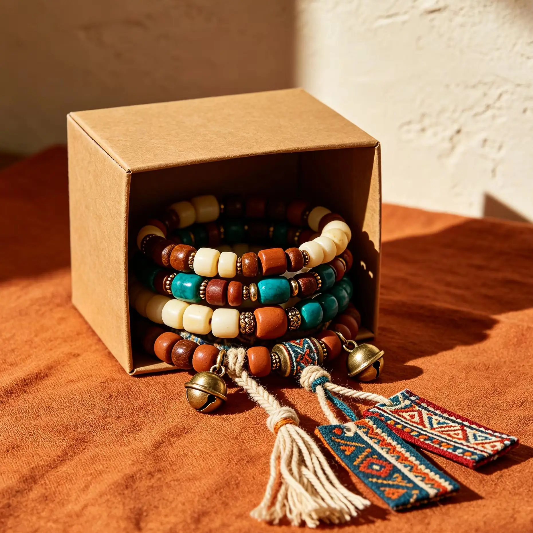 Boho Bohemian Beaded Bracelet Mystery Blind Box Ethnic Tassel Layer Wrist Jewelry Pack