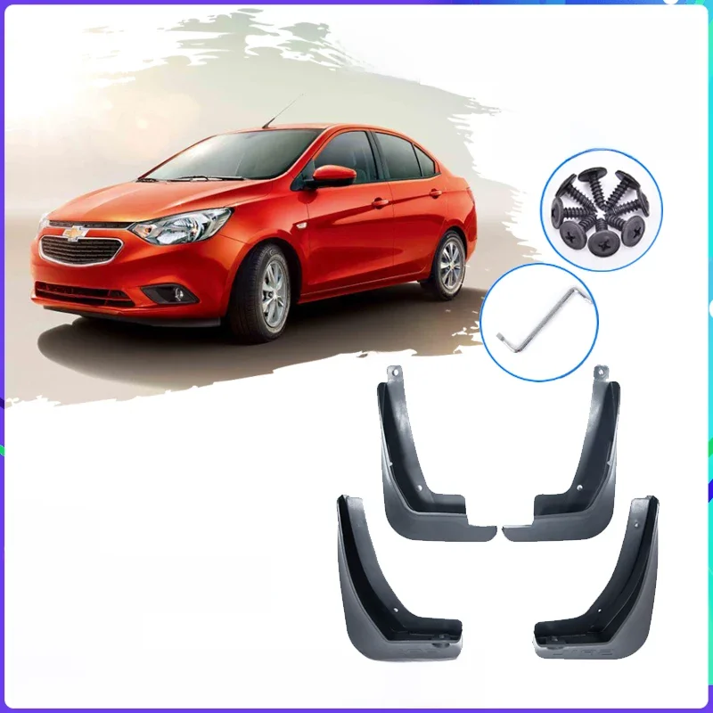 4 PCS Samochodowe chlapacze do Chevrolet Sail Nuevo 2015 2016 2017 2018 2019 Chlapacze błotników Błotniki błotników Akcesoria samochodowe — zdjęcie 2