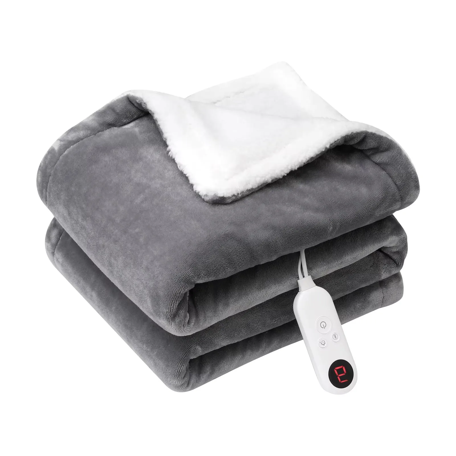 130*160CM Electric Heating Blanket 6 Gears Temperature Control Flannel Heated Blanket For Bed Sofa Winte Warm Home Use Blanket