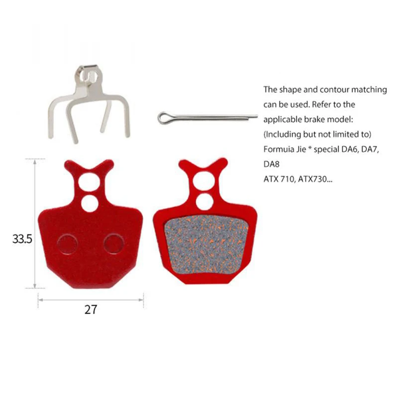 Bicycle Disc Brake Pads for FORMULA ORO K18 K24 PURO GIANT DA7 DA6 ATX710 ATX730 MOUNTAIN MTB Bike Brake Resin Bicycle Parts