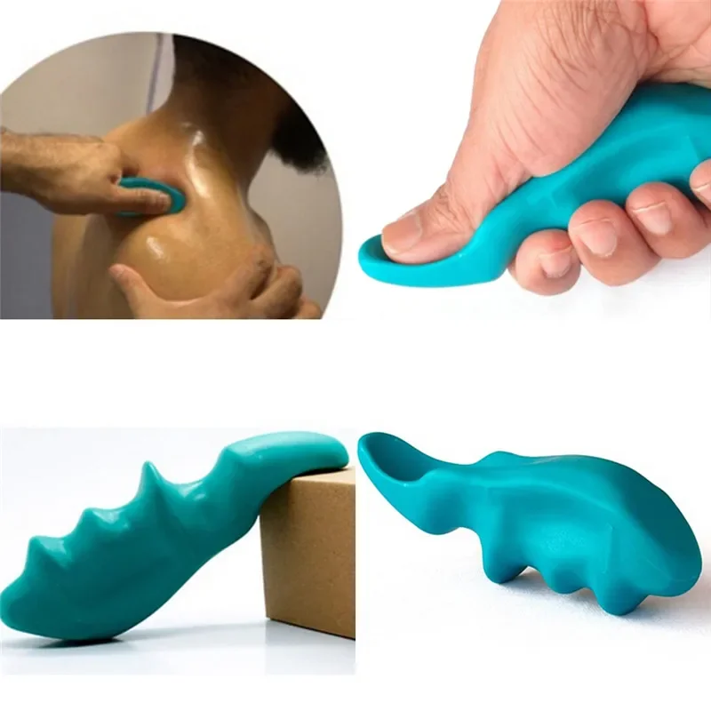1 szt. Przenośny skuteczny do masażu głębokich tkanek Saver Massager Zielony ochraniacz kciuka Relaksujący szyję i plecy Fajne narzędzie — zdjęcie 2