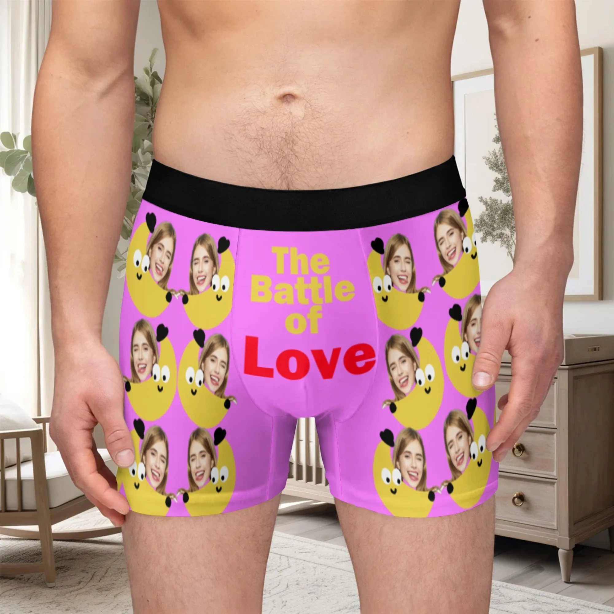Personalized Face Photo Underwear Custom Boxer Briefs Custom Men Valentine's Day Gift For Husband Anniversary Gift for Dad