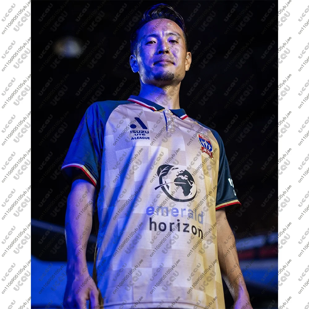 

2025-26 Autumn Mens Kids Boys Breathable Quick-drying Football Jersey Top Adult Home Jersey Soccer N-Newcastle Jets Sport Away