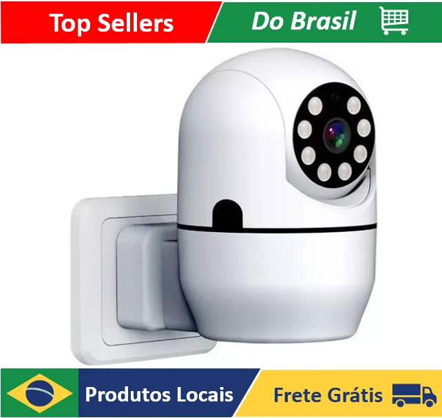 Lamp Camera Plug Socket Wifi Night Vision Home Hd