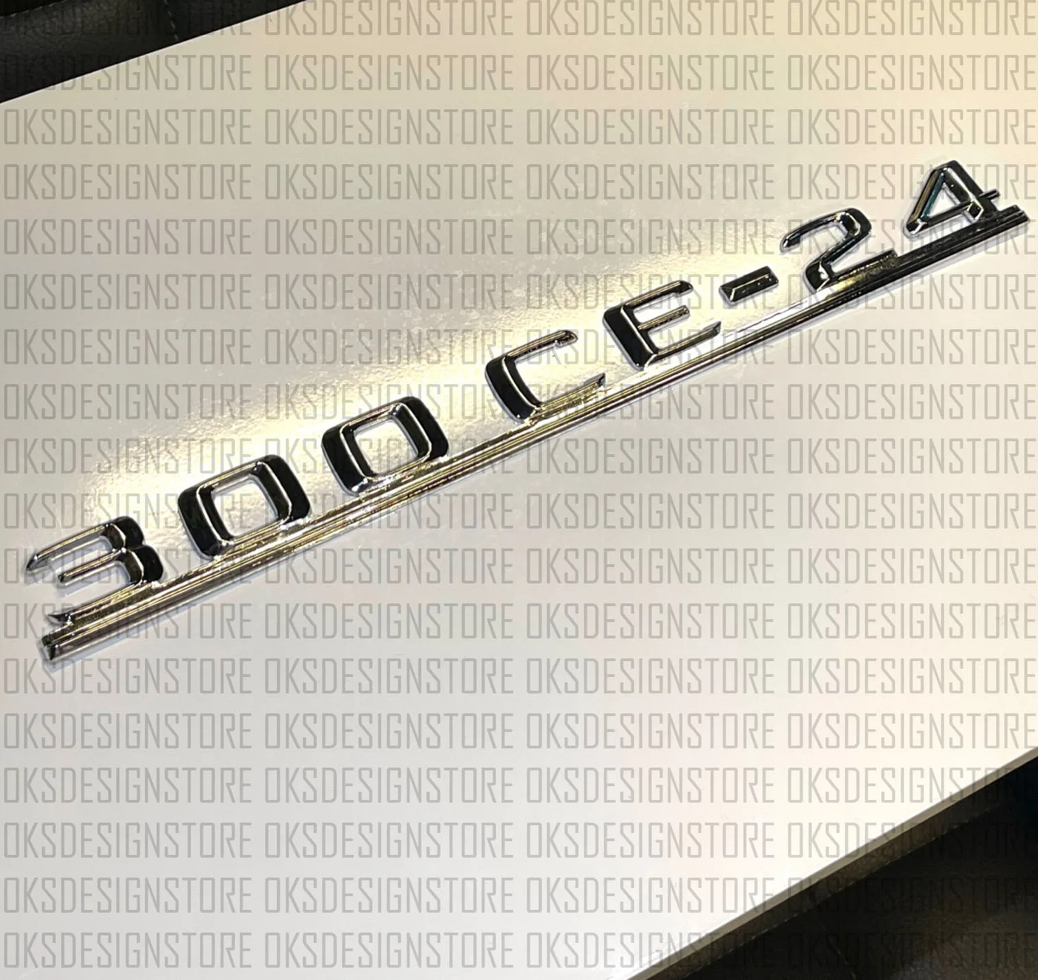 For Mercedes W124 Coupe Cabrio Cabriolet A124  300ce 24 Rear Trunk Badge Logo Emblem A1248173215 1985-1997