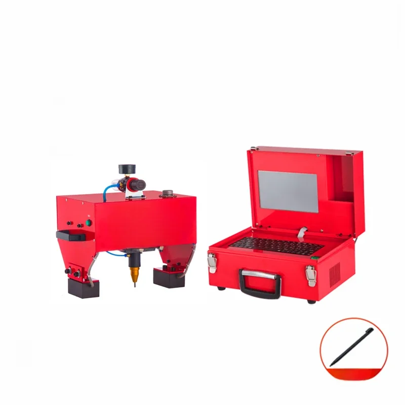 Draagbare Markering Machine VIN Code 170*110 Pneumatische Metalen Dot Peen Markering Machine Plotter Printer Codering Machine - afbeelding 2