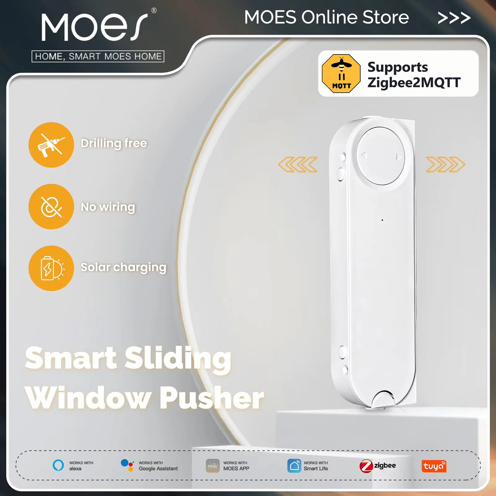 Smart Home Wiser - MOES Tuya Zigbee2MQTT Inteligentny Otwieracz/Zamykacz Okien