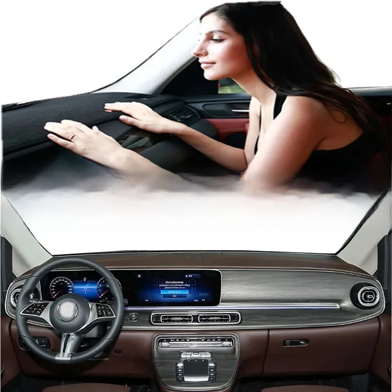 For 2024-25 Benz V-Class V300L V250 Car-Styling Dashmat Dashboard Cover Instrument Panel Protective Pad Dash Mat Proof Sun Shade