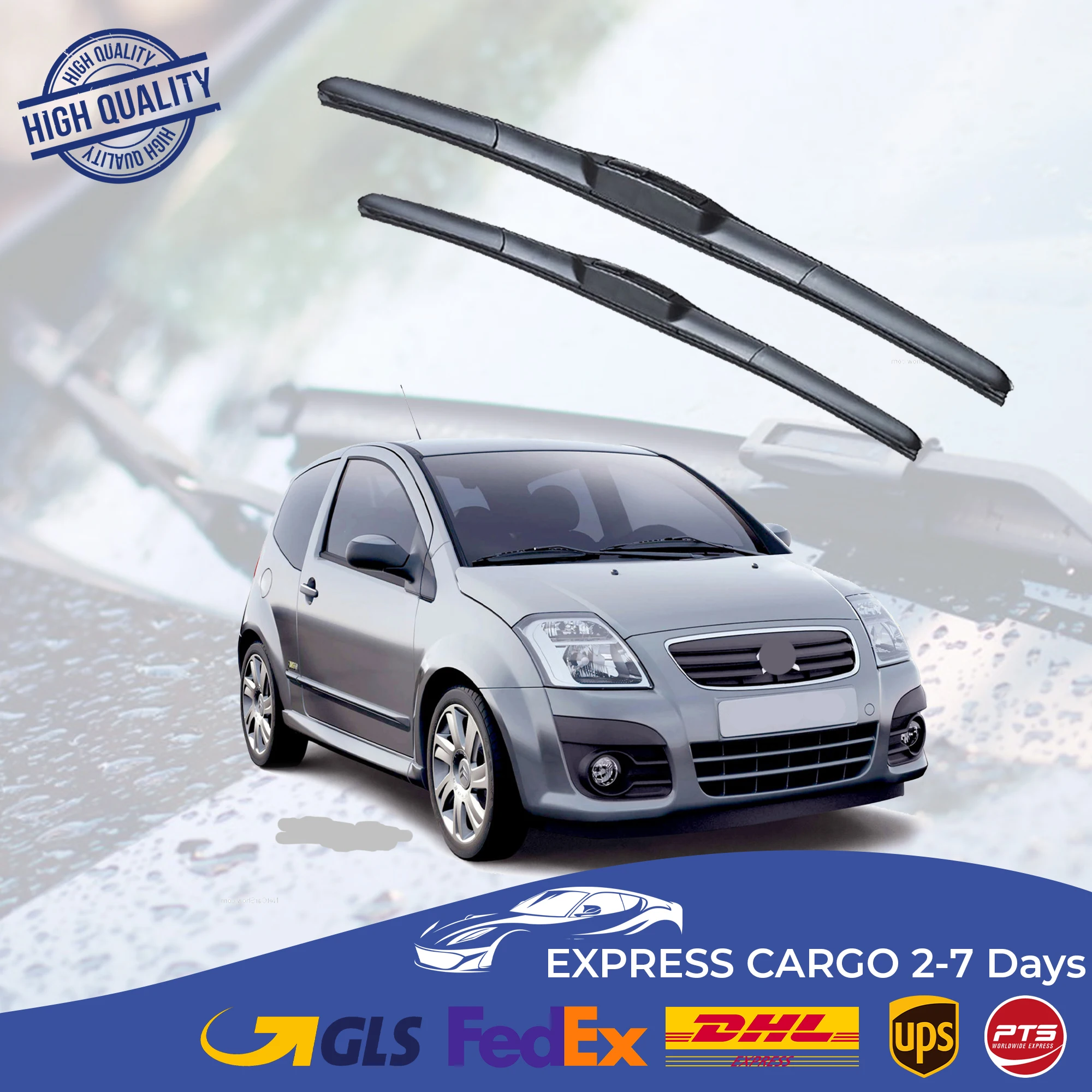 

Car Wiper Blade For Citroen C2 2003 2004 2005 2006 2007 2008 Hybrid Auto Windscreen Windshield Wipers Blades Window Wash Front