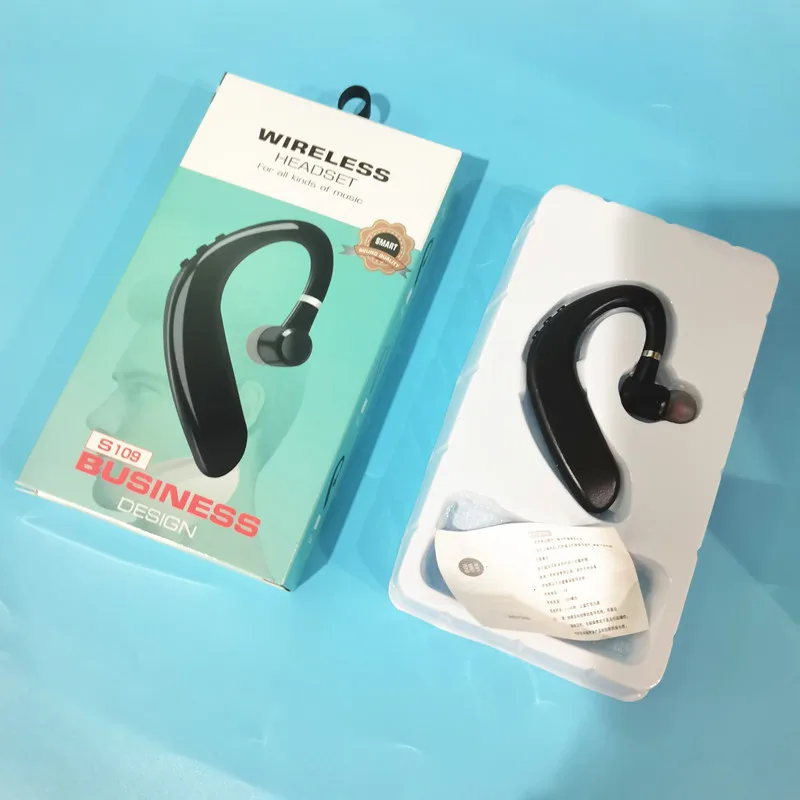 Беспроводные Bluetooth-наушники Bent Hook S10912 с одним ухом, Bluetooth-наушники в подарок, оптом, отличное качество звука