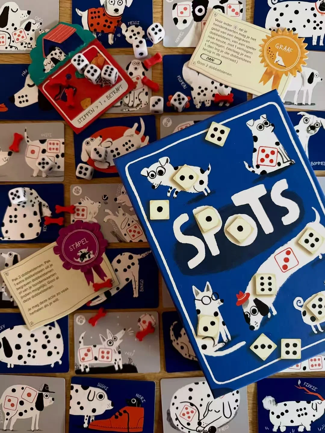 البقع | لعبة نرد الكلب اللطيفة مثل Yahtzee مع ميكانيكا البطاقة | لعبة الحفلات المحمولة الصديقة للسفر لمحبي الحيوانات الأليفة #5
