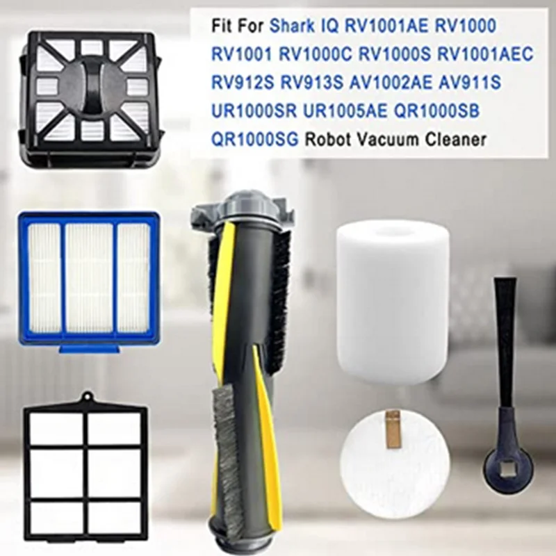 Peças laterais principais da escova do filtro de hepa para o tubarão iq av911s rv1000 rv912s rv913s rv1001ae rv1001 av1002ae aspirador robô