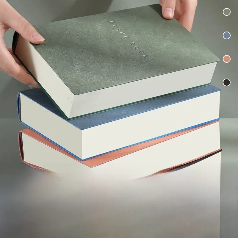 Superdickes Notizbuch (760 Seiten) A5 Kreativität Briefpapier Leere Notizblöcke Pu-Einband Schulbürobedarf (Skizzen und Graffiti)